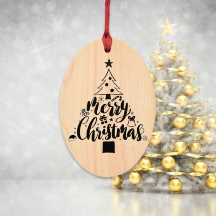 - Merry christmas Wooden Ornaments - NoowAI Shop