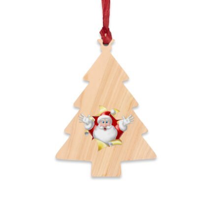 - Surprise Santa Claus Wooden Ornaments for Christmas - NoowAI Shop