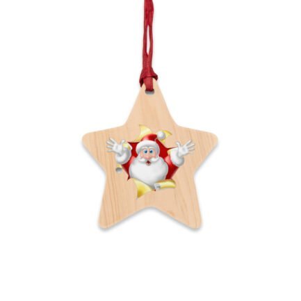 - Surprise Santa Claus Wooden Ornaments for Christmas - NoowAI Shop