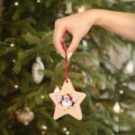 Surprise Santa Claus Wooden Ornaments for Christmas