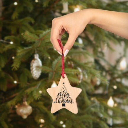 - Merry christmas Wooden Ornaments - NoowAI Shop