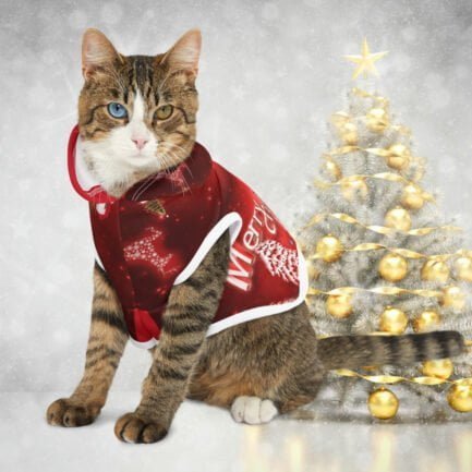 - Chritmas Pet Hoodie - Red Hoodie for Cat/Dog in Chrismas season - NoowAI Shop