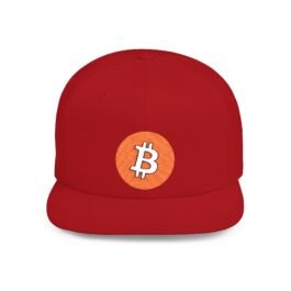 Bitcoin Flat Bill Snapback Hat