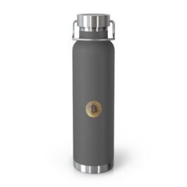 Bitcoin Crypto Logo 22oz Vacuum Insulated Bottle