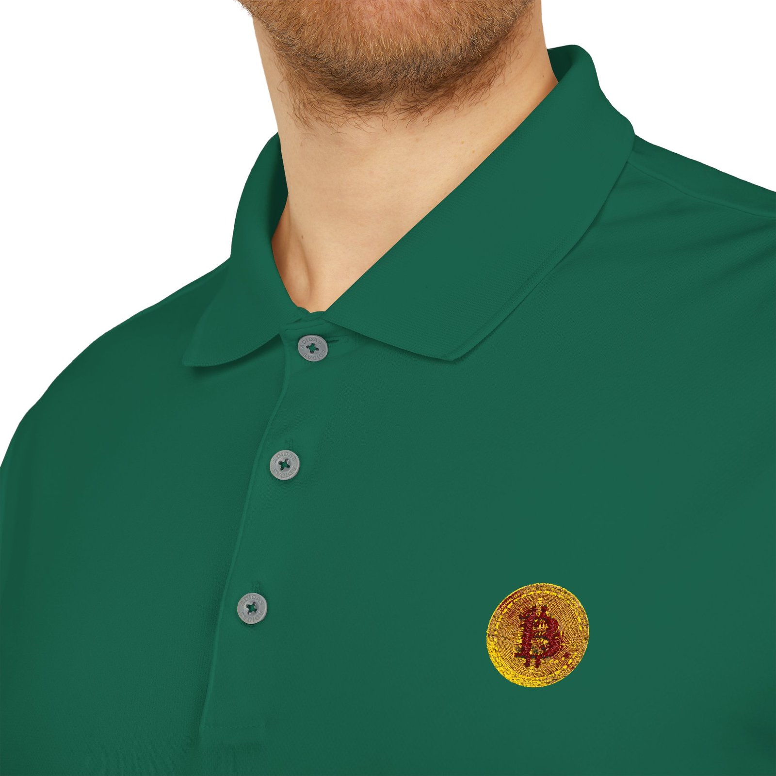 - adidas® Bitcoin logo Embroidered Sunflower Polo Shirt — Minimal Floral Logo Performance Polo - NoowAI Shop adidas® Bitcoin logo Embroidered Sunflower Polo Shirt — Minimal Floral Logo Performance Polo - Image 29