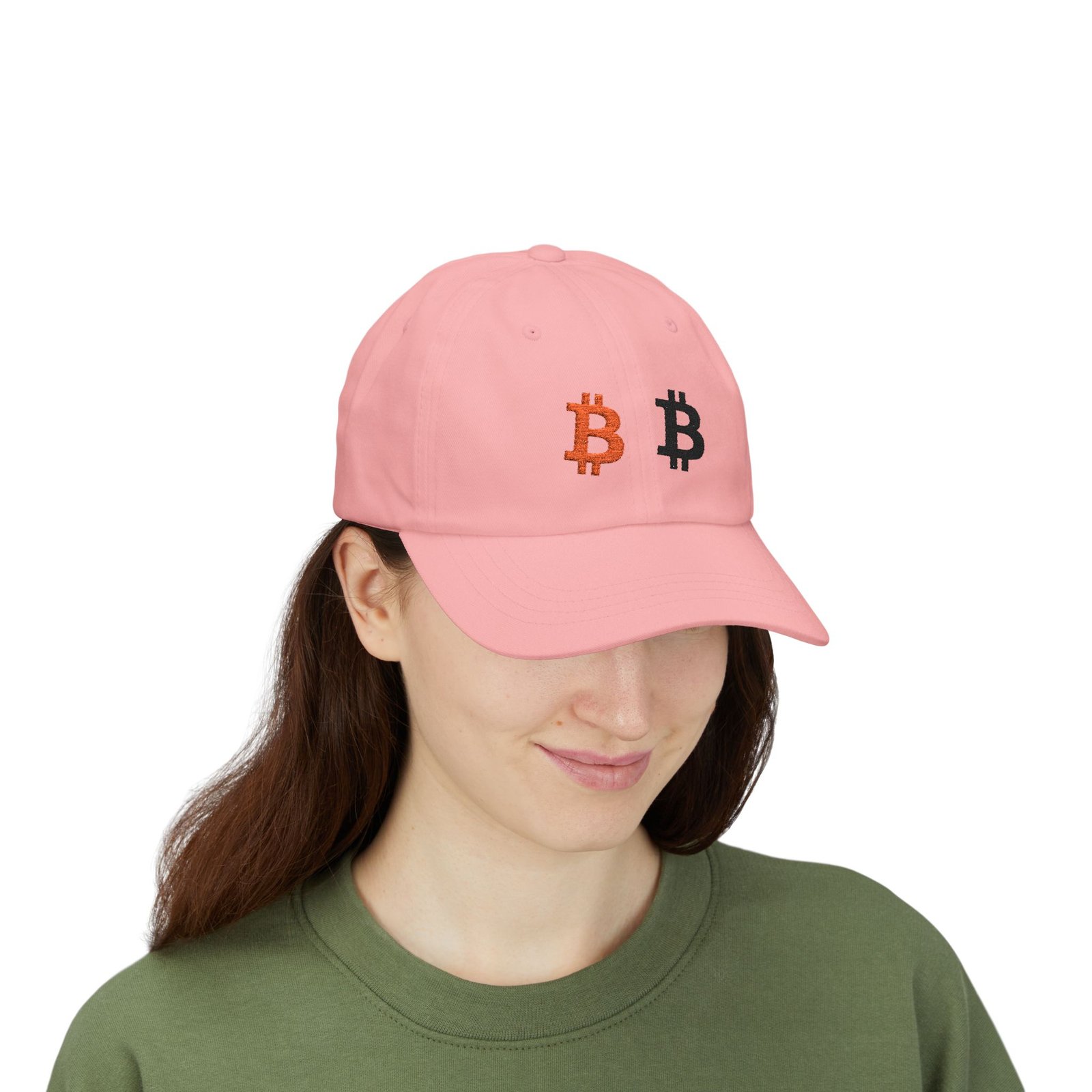 - Bitcoin Dual Logo Dad Cap — Crypto Embroidered Baseball Hat - NoowAI Shop Bitcoin Dual Logo Dad Cap — Crypto Embroidered Baseball Hat - Image 59