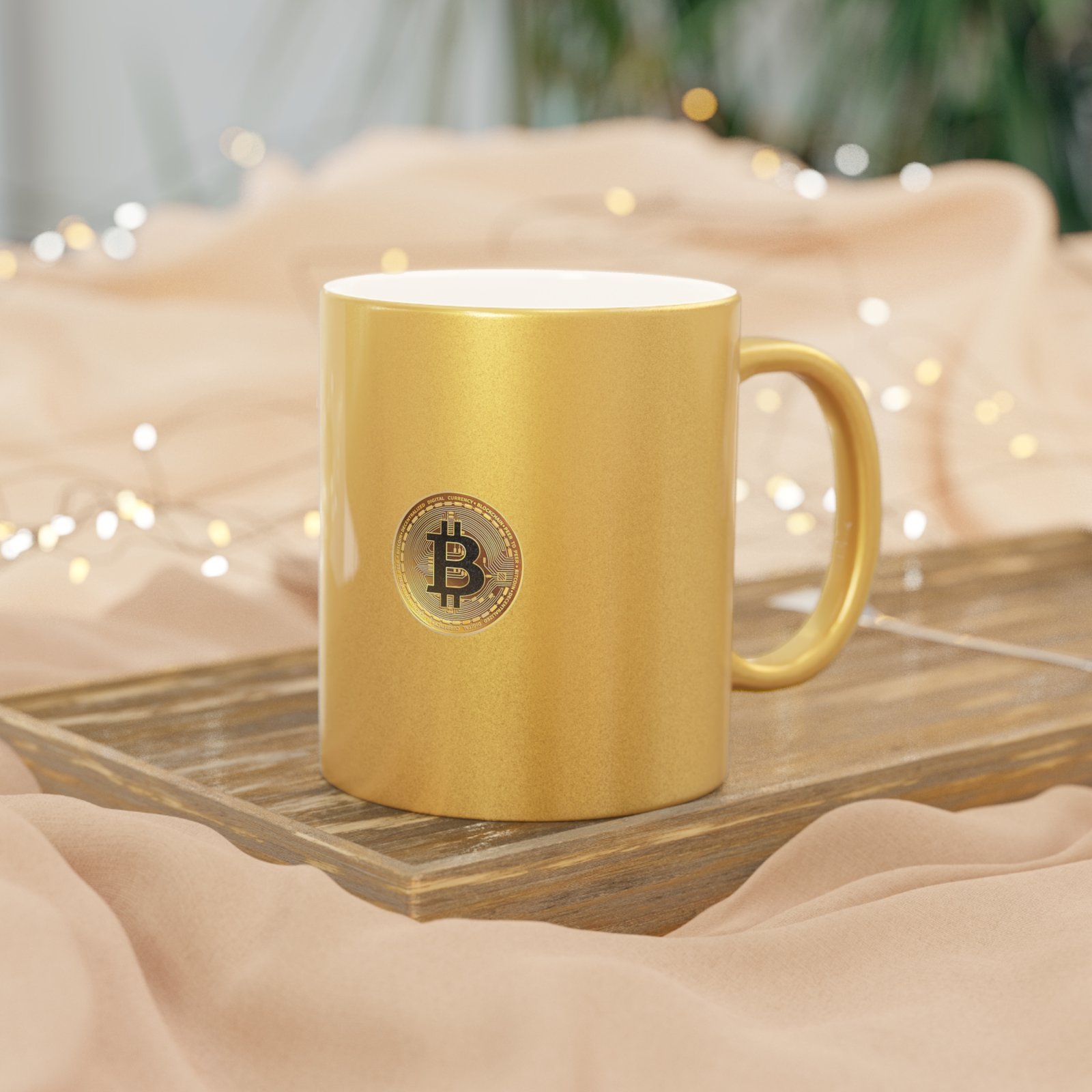 - Bitcoin Metallic Mug (golden color BTC logo) — Silver/Gold Crypto Coffee Cup - NoowAI Shop Bitcoin Metallic Mug (golden color BTC logo) — Silver/Gold Crypto Coffee Cup