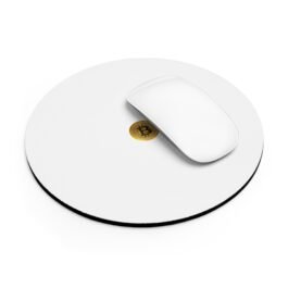 Bitcoin Coin Mouse Pad — Minimal Crypto Desk Mat