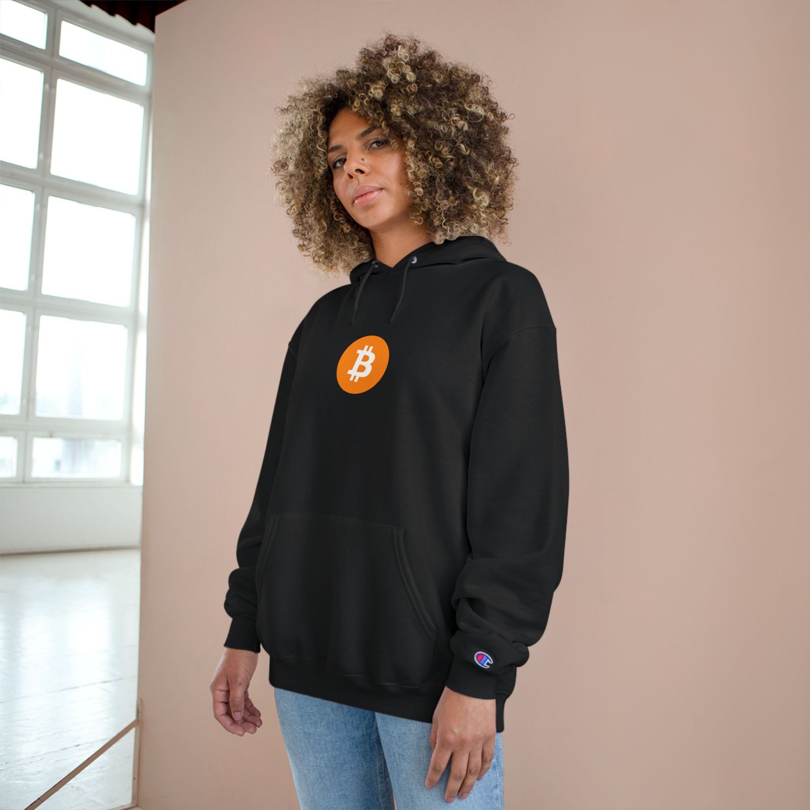 - Bitcoin Champion Hoodie - Cozy Cryptocurrency Sweatshirt - NoowAI Shop Bitcoin Champion Hoodie - Cozy Cryptocurrency Sweatshirt - Image 4