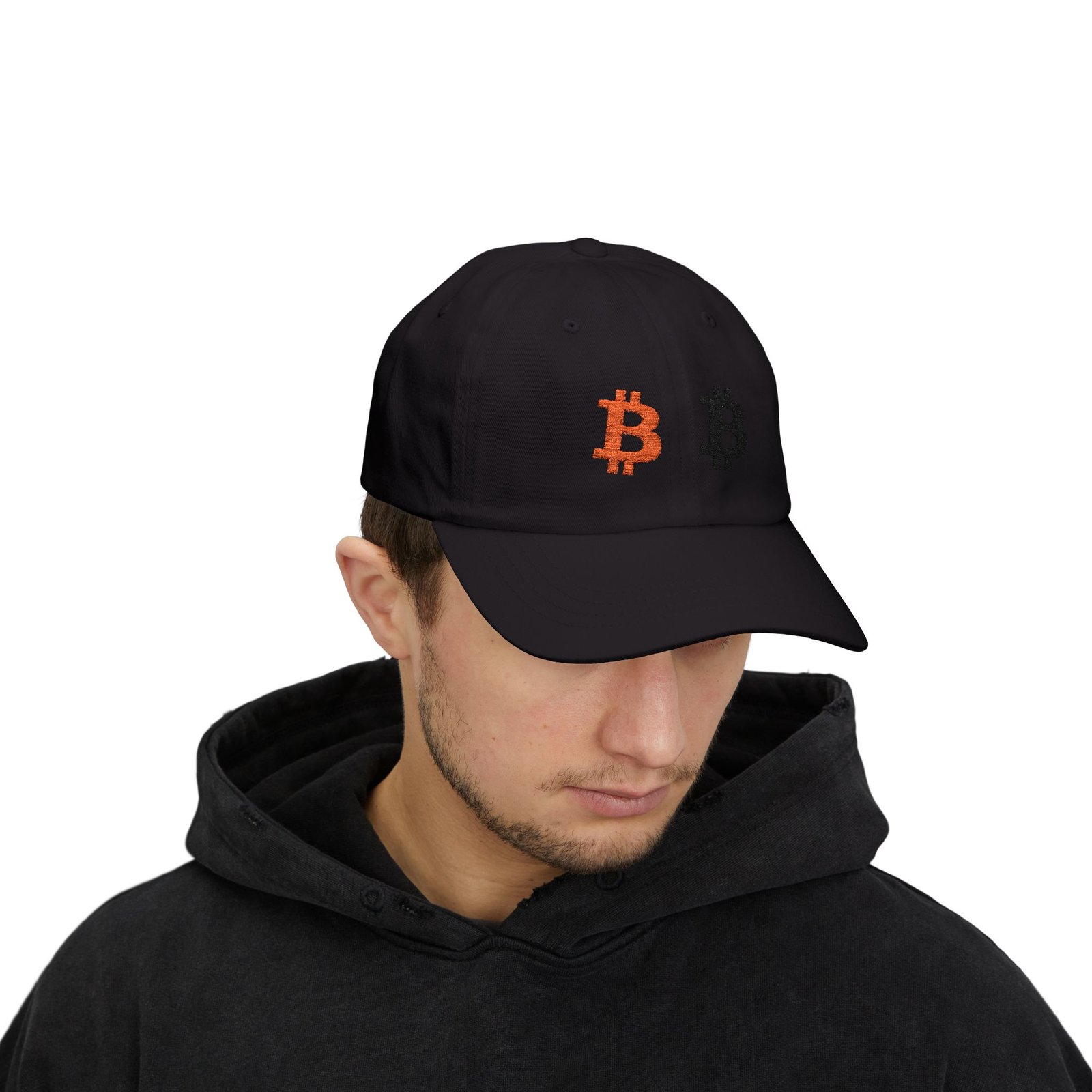 - Bitcoin Dual Logo Dad Cap — Crypto Embroidered Baseball Hat - NoowAI Shop Bitcoin Dual Logo Dad Cap — Crypto Embroidered Baseball Hat - Image 45