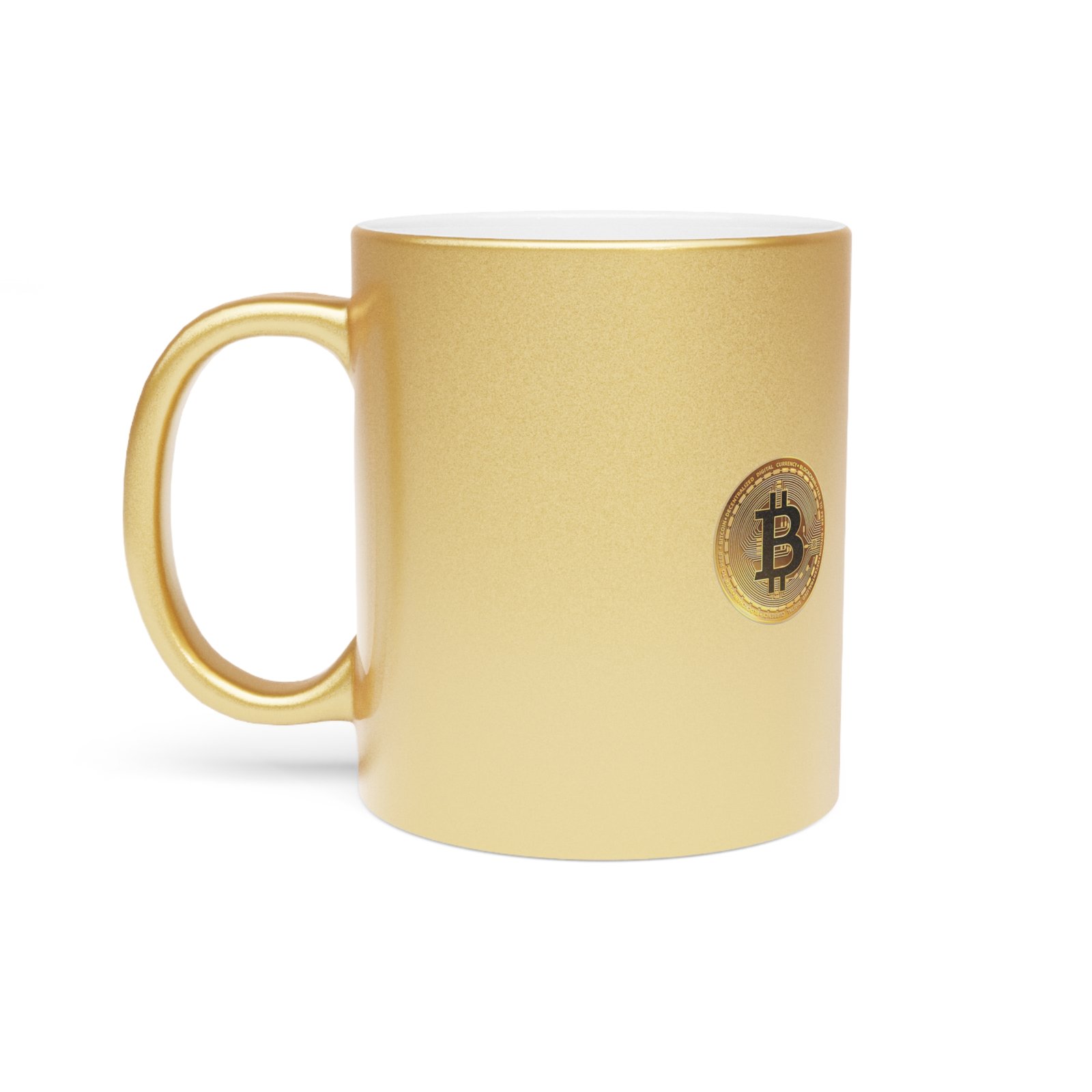 - Bitcoin Metallic Mug (golden color BTC logo) — Silver/Gold Crypto Coffee Cup - NoowAI Shop Bitcoin Metallic Mug (golden color BTC logo) — Silver/Gold Crypto Coffee Cup - Image 3