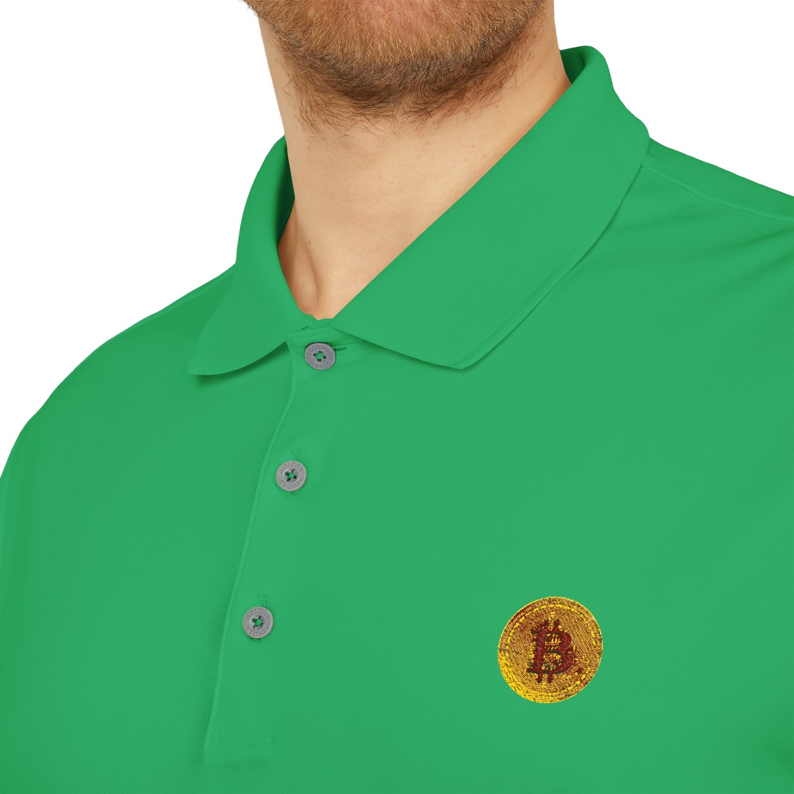 - adidas® Bitcoin logo Embroidered Sunflower Polo Shirt — Minimal Floral Logo Performance Polo - NoowAI Shop adidas® Bitcoin logo Embroidered Sunflower Polo Shirt — Minimal Floral Logo Performance Polo - Image 23