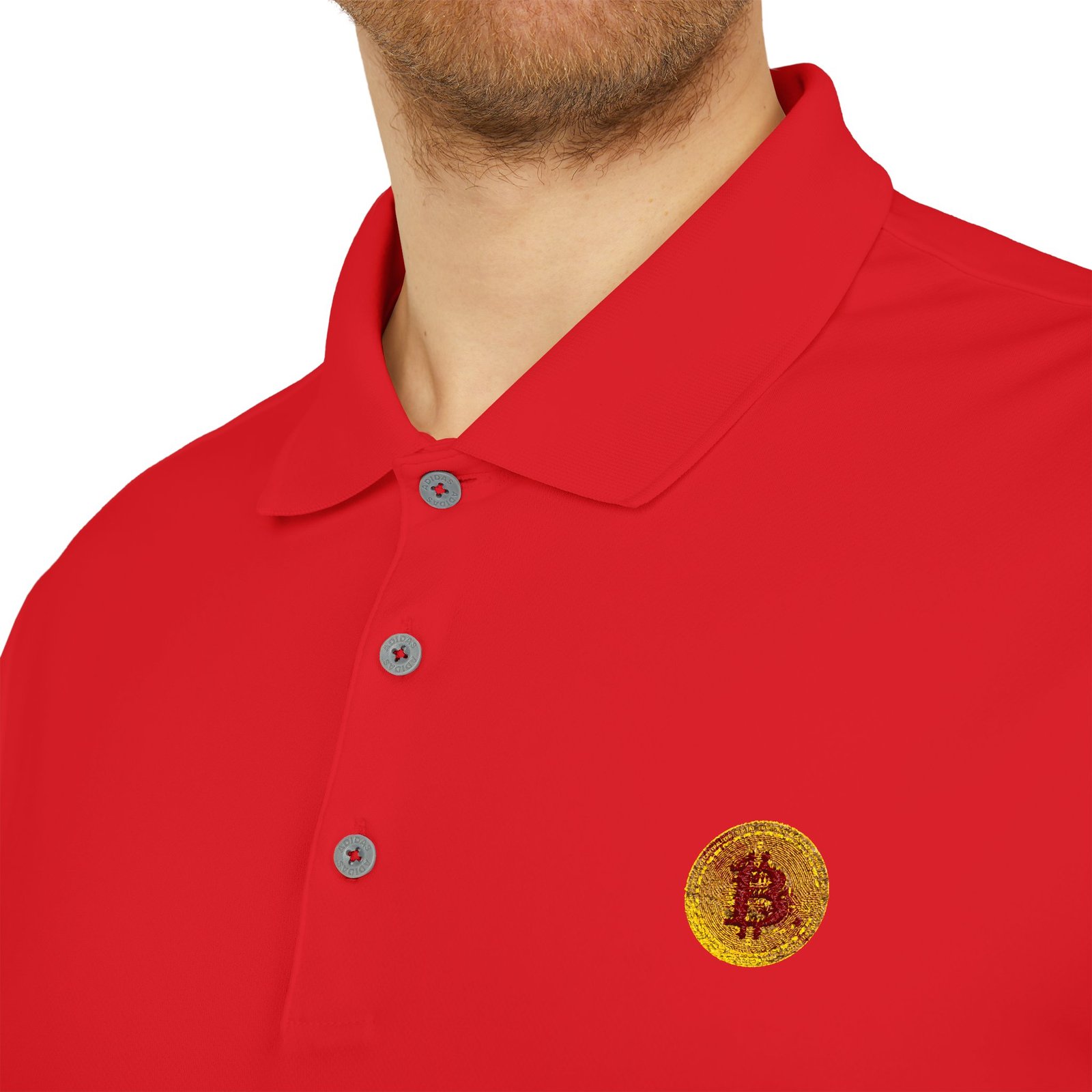- adidas® Bitcoin logo Embroidered Sunflower Polo Shirt — Minimal Floral Logo Performance Polo - NoowAI Shop adidas® Bitcoin logo Embroidered Sunflower Polo Shirt — Minimal Floral Logo Performance Polo - Image 71