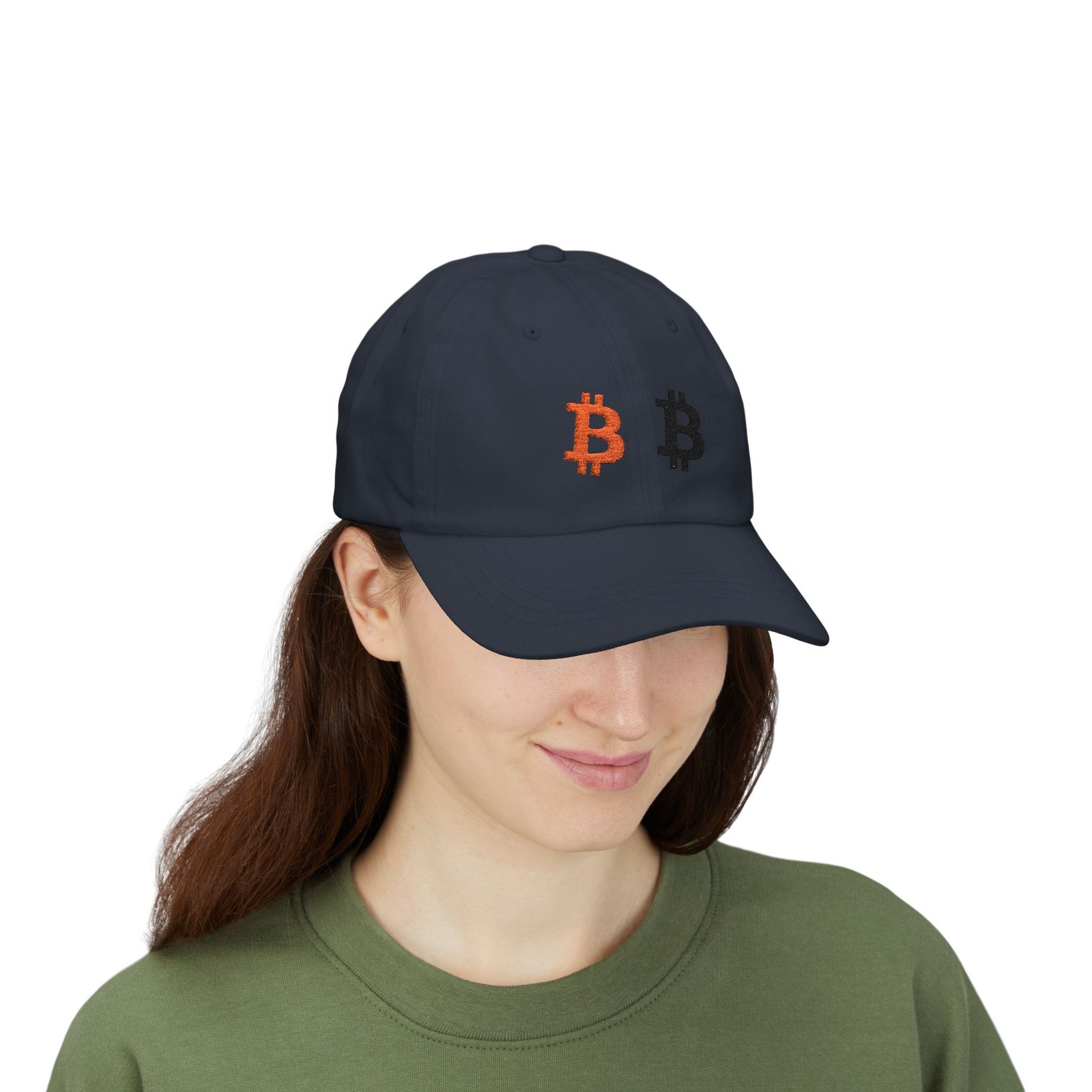 - Bitcoin Dual Logo Dad Cap — Crypto Embroidered Baseball Hat - NoowAI Shop Bitcoin Dual Logo Dad Cap — Crypto Embroidered Baseball Hat - Image 41