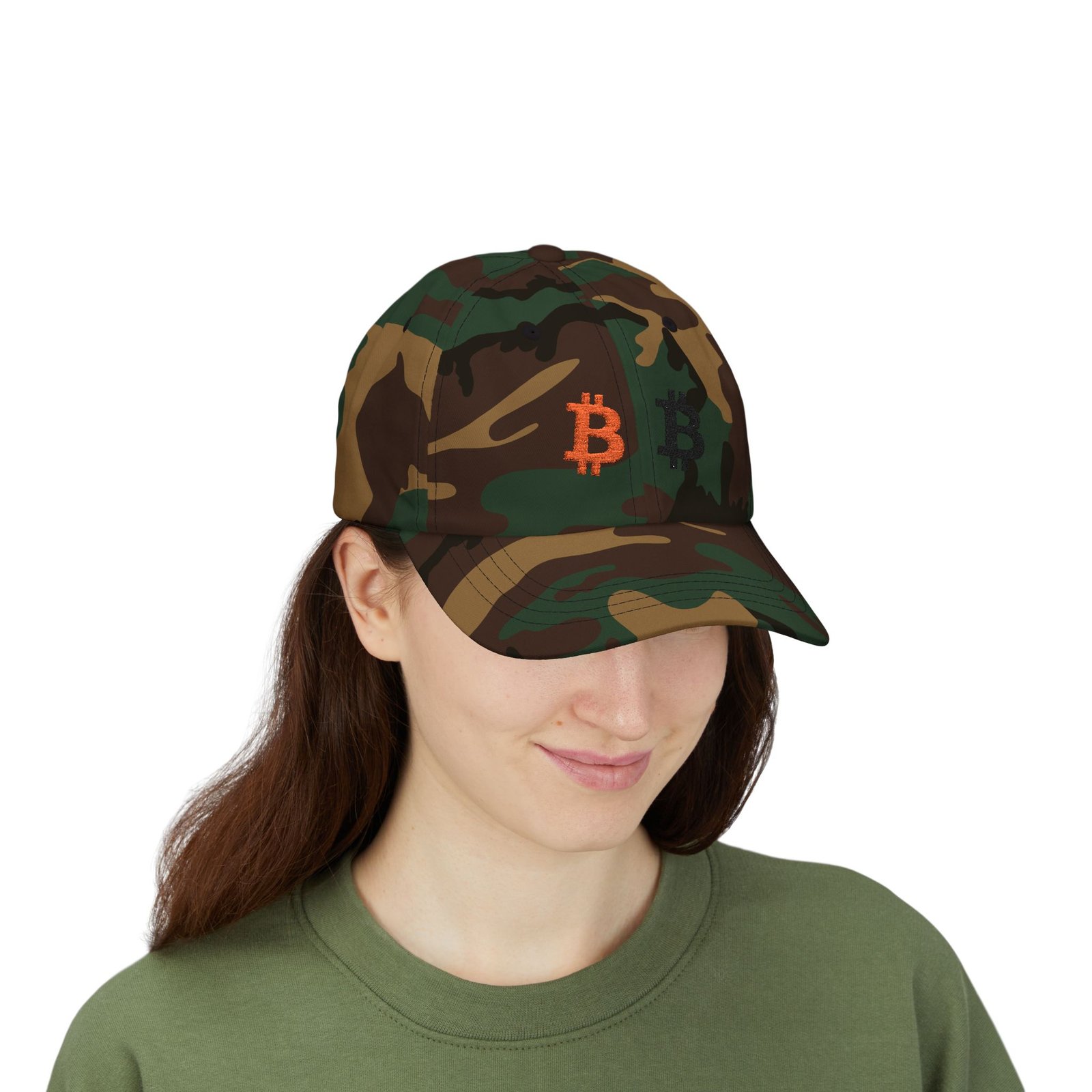 - Bitcoin Dual Logo Dad Cap — Crypto Embroidered Baseball Hat - NoowAI Shop Bitcoin Dual Logo Dad Cap — Crypto Embroidered Baseball Hat - Image 29