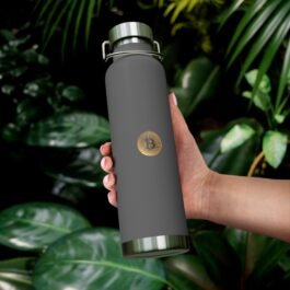 Bitcoin Crypto Logo 22oz Vacuum Insulated Bottle