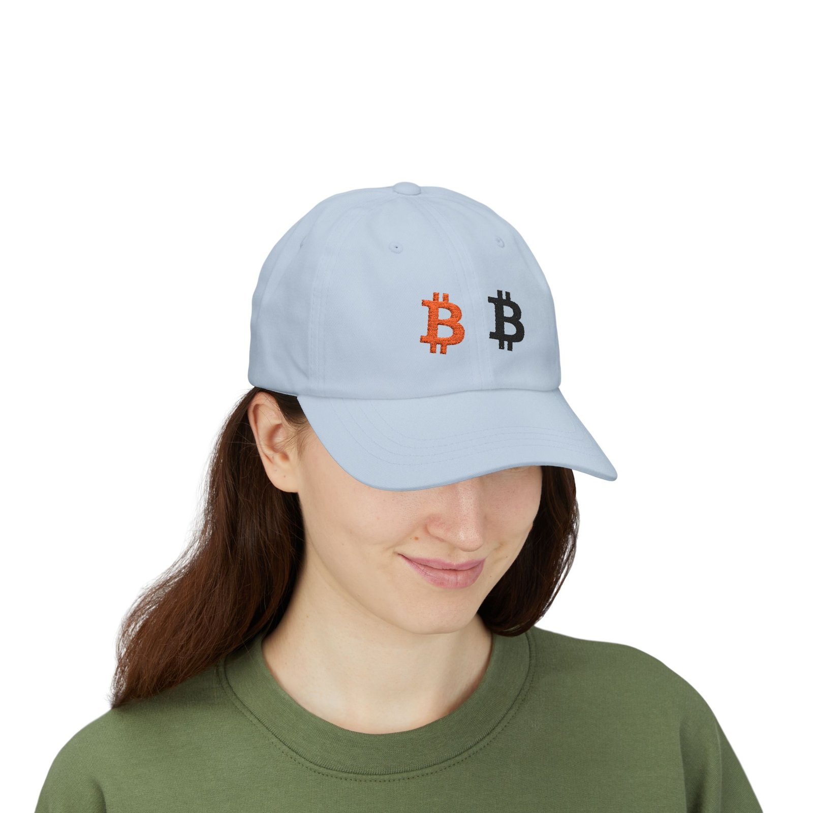 - Bitcoin Dual Logo Dad Cap — Crypto Embroidered Baseball Hat - NoowAI Shop Bitcoin Dual Logo Dad Cap — Crypto Embroidered Baseball Hat - Image 35