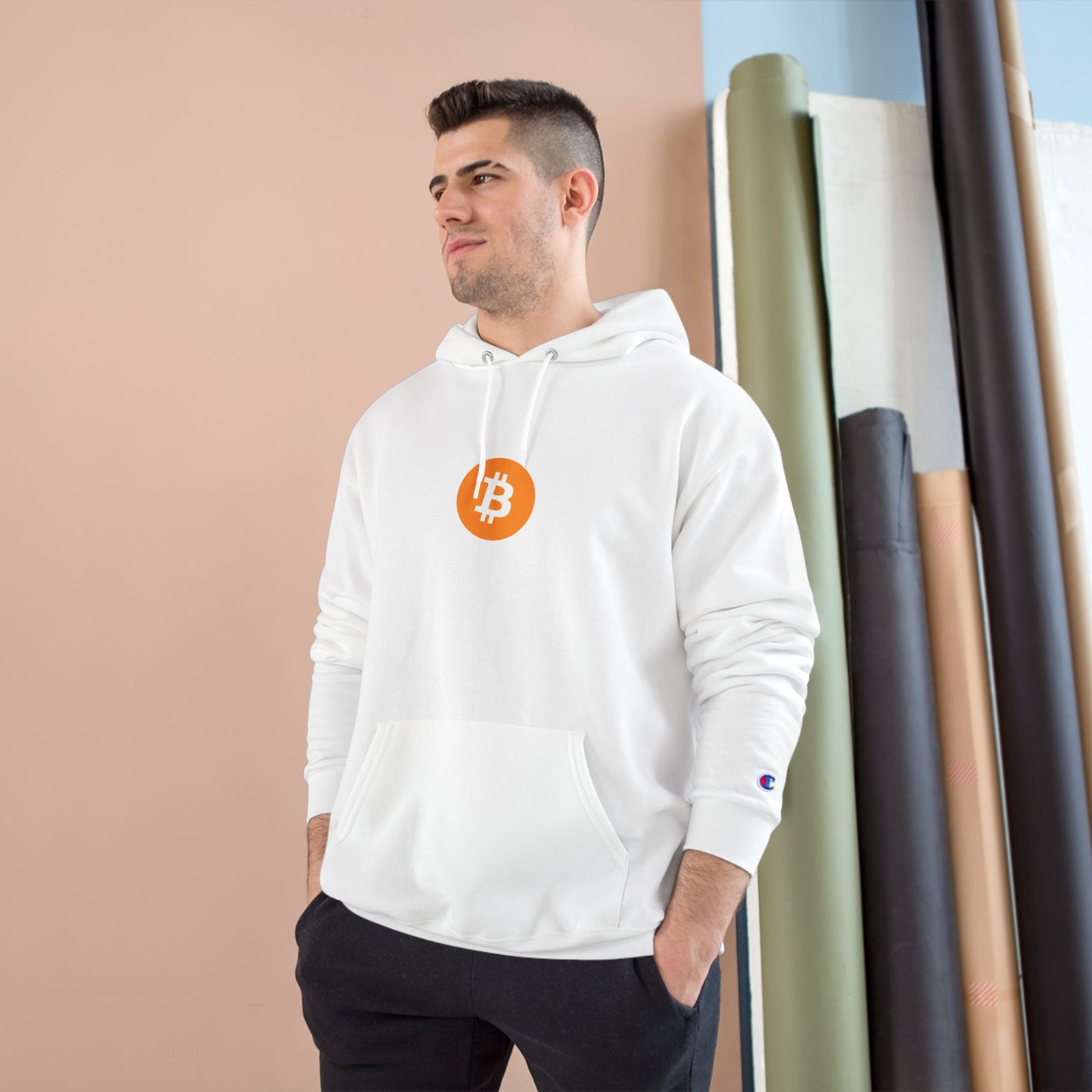 - Bitcoin Champion Hoodie - Cozy Cryptocurrency Sweatshirt - NoowAI Shop Bitcoin Champion Hoodie - Cozy Cryptocurrency Sweatshirt - Image 7