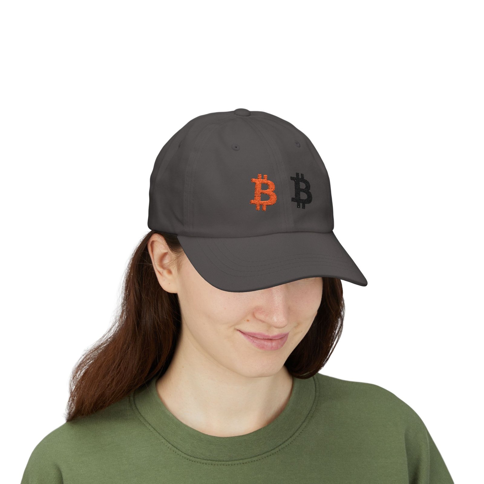 - Bitcoin Dual Logo Dad Cap — Crypto Embroidered Baseball Hat - NoowAI Shop Bitcoin Dual Logo Dad Cap — Crypto Embroidered Baseball Hat - Image 53