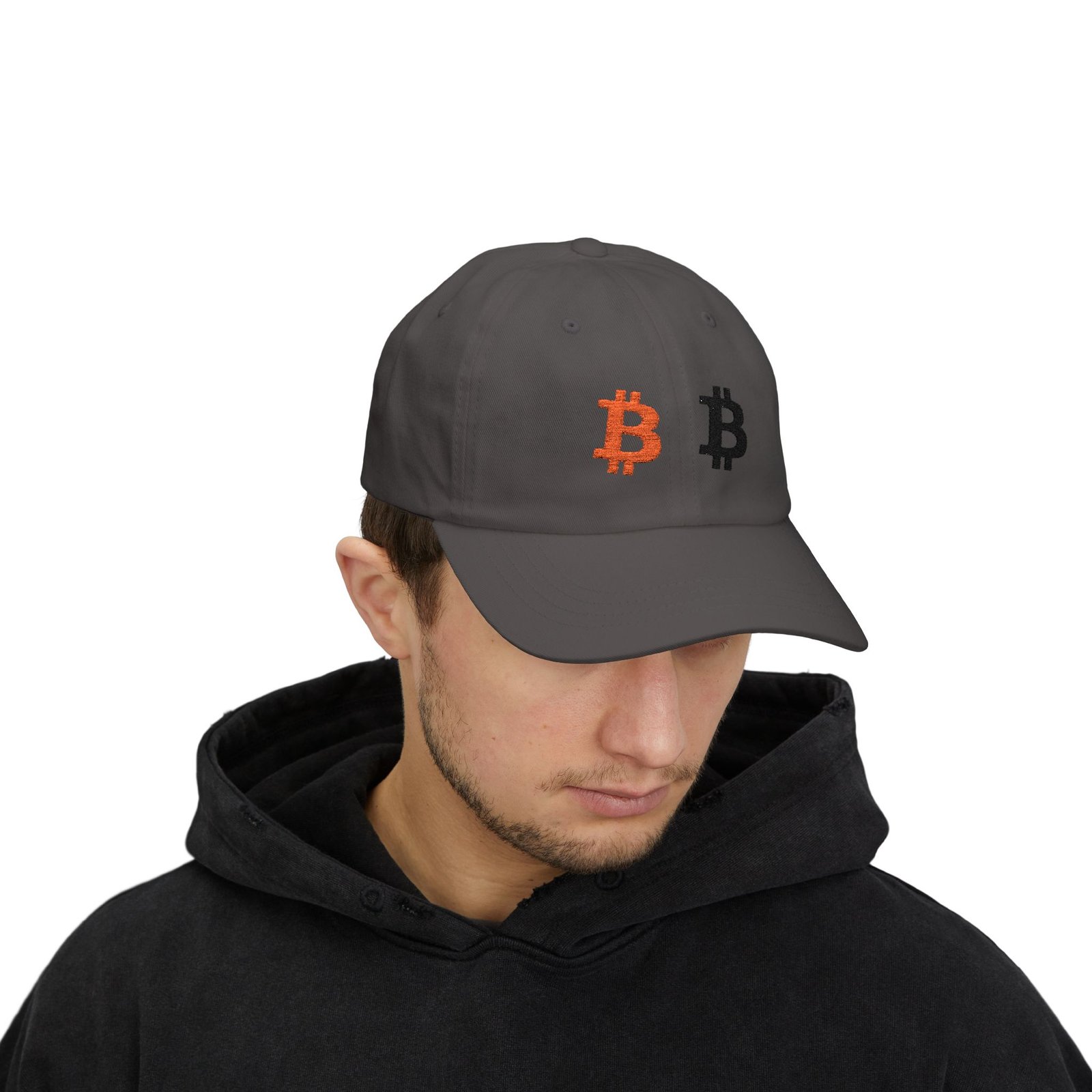 - Bitcoin Dual Logo Dad Cap — Crypto Embroidered Baseball Hat - NoowAI Shop Bitcoin Dual Logo Dad Cap — Crypto Embroidered Baseball Hat - Image 51