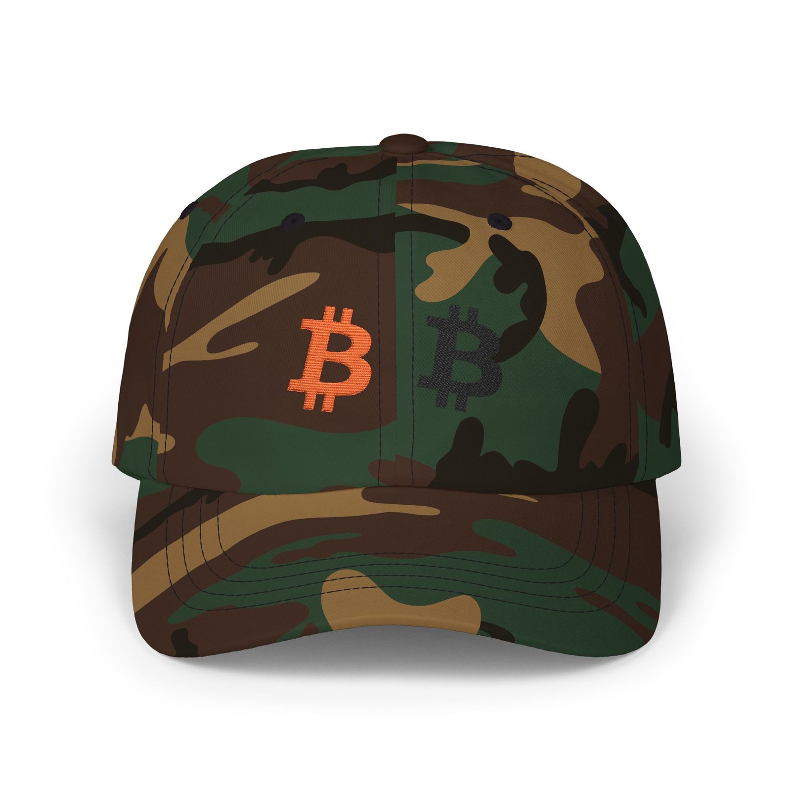 - Bitcoin Dual Logo Dad Cap — Crypto Embroidered Baseball Hat - NoowAI Shop Bitcoin Dual Logo Dad Cap — Crypto Embroidered Baseball Hat - Image 25