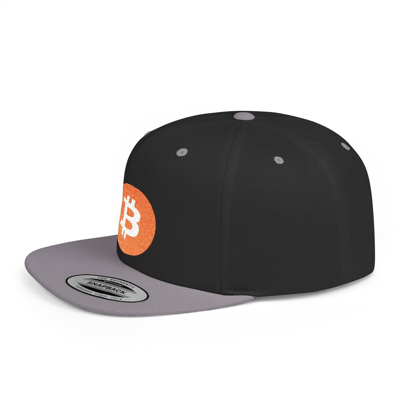 - Bitcoin Flat Bill Snapback Hat - NoowAI Shop Bitcoin Flat Bill Snapback Hat - Image 63