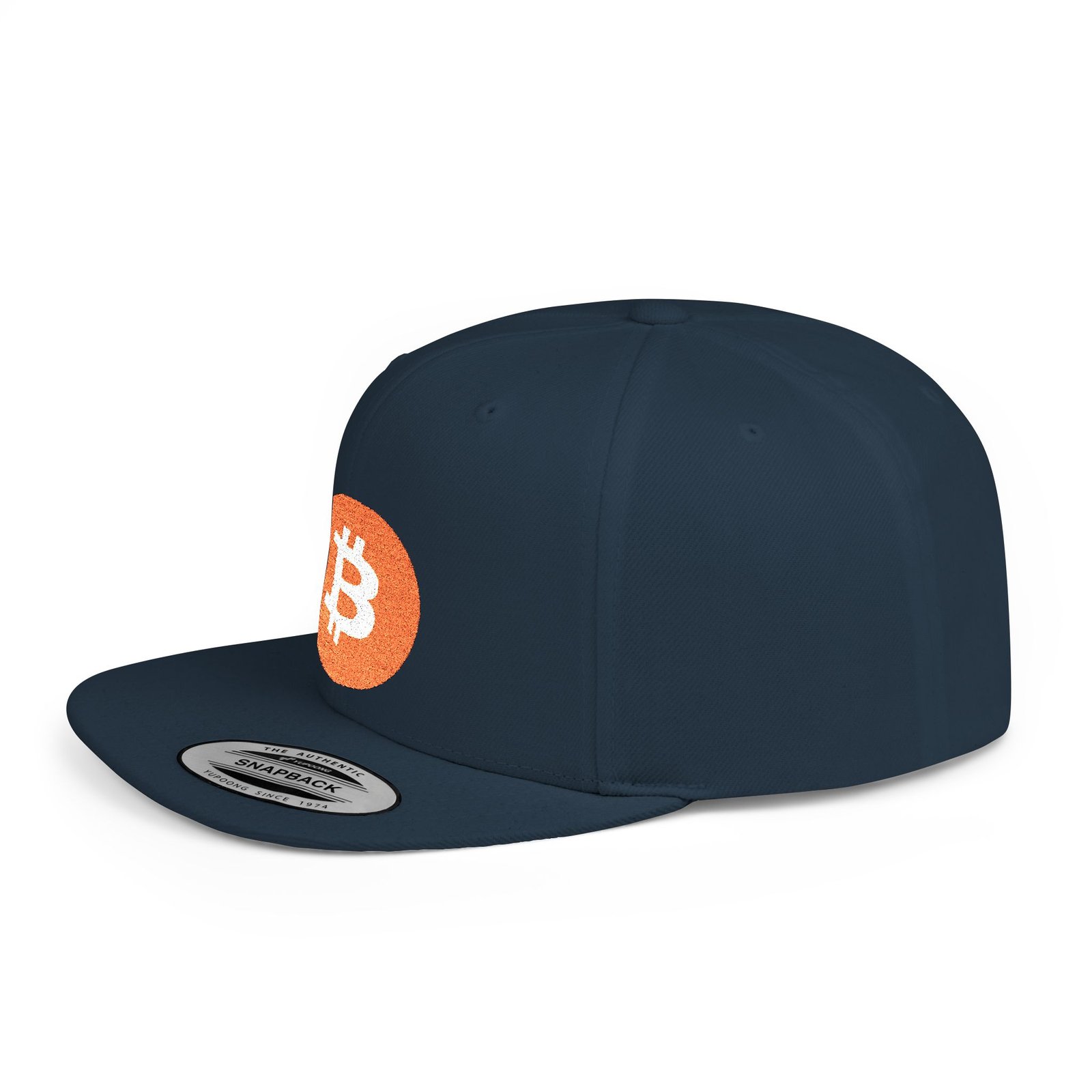 - Bitcoin Flat Bill Snapback Hat - NoowAI Shop Bitcoin Flat Bill Snapback Hat - Image 30