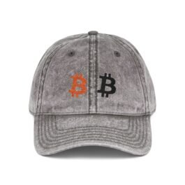 - Crypto Shop AI – Unique Gear for Crypto Lovers - NoowAI Shop Vintage Embroidered Bitcoin Cap – Retro Crypto Baseball Hat