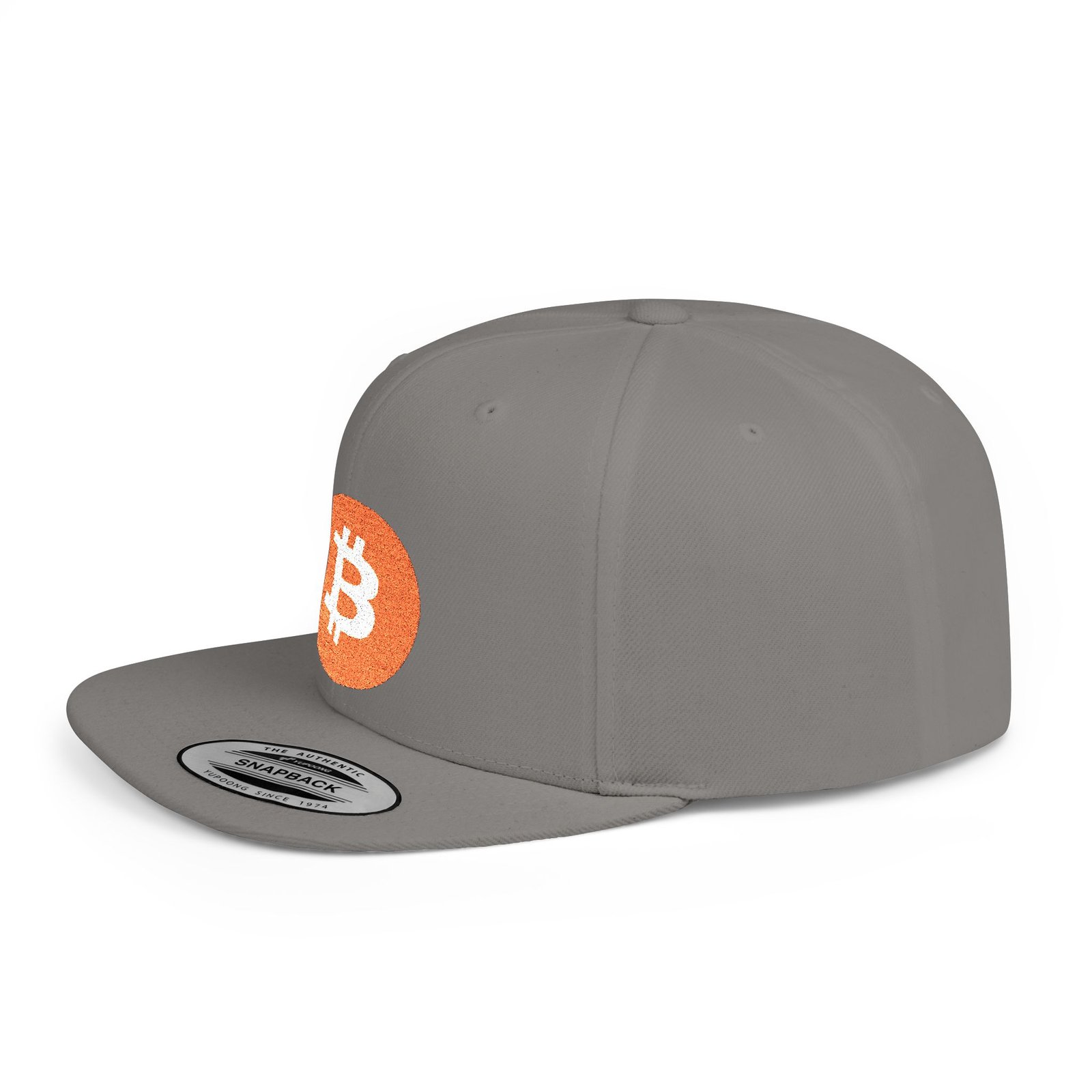 - Bitcoin Flat Bill Snapback Hat - NoowAI Shop Bitcoin Flat Bill Snapback Hat - Image 9