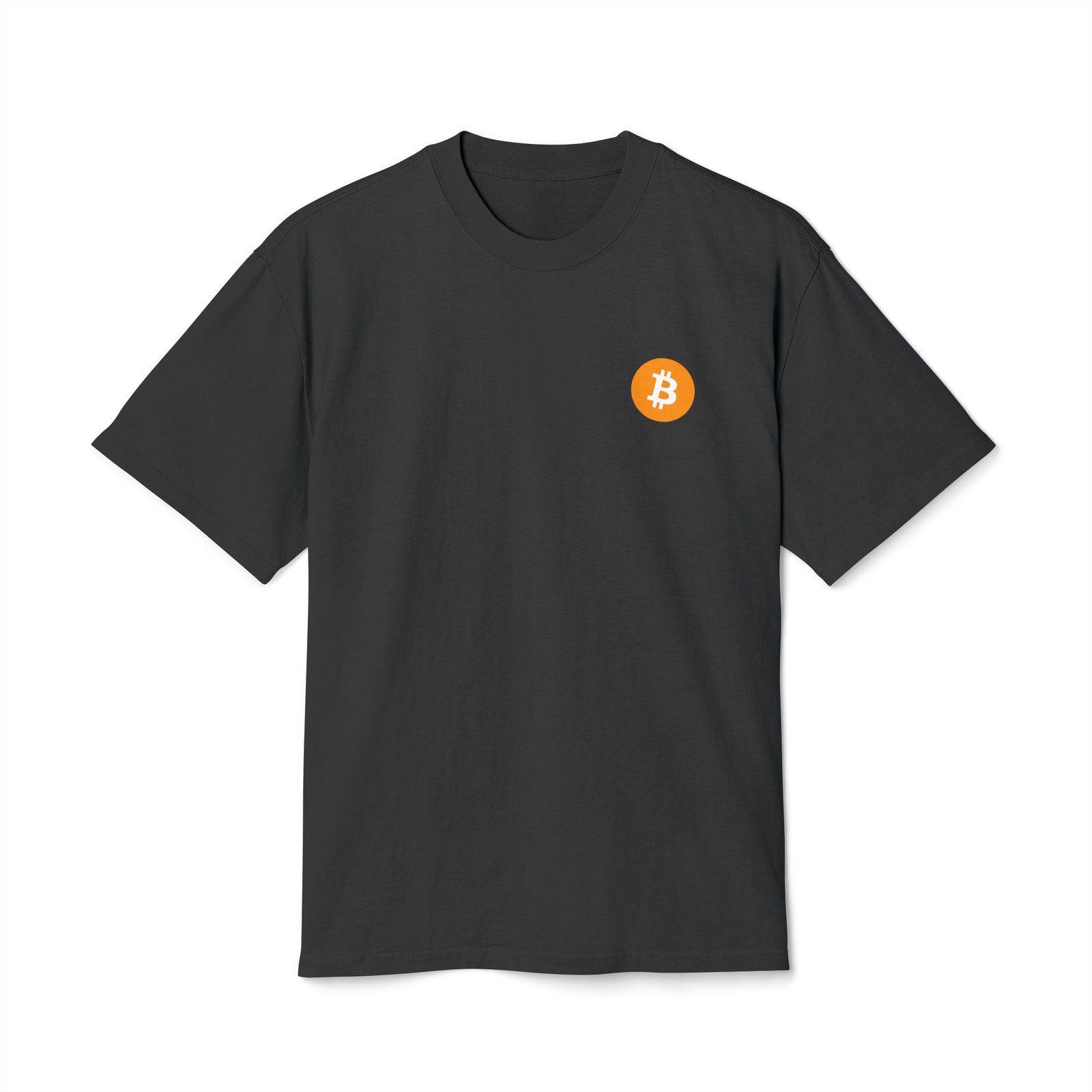 - Bitcoin Faded Tee - Unisex Heavyweight T-Shirt for Crypto Enthusiasts - NoowAI Shop Bitcoin Faded Tee - Unisex Heavyweight T-Shirt for Crypto Enthusiasts - Image 2