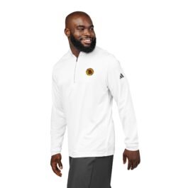 - Crypto Shop AI – Unique Gear for Crypto Lovers - NoowAI Shop Bitcoin adidas® Embroidered Sunflower Quarter-Zip Pullover (BTC Logo) — White Athletic Lightweight