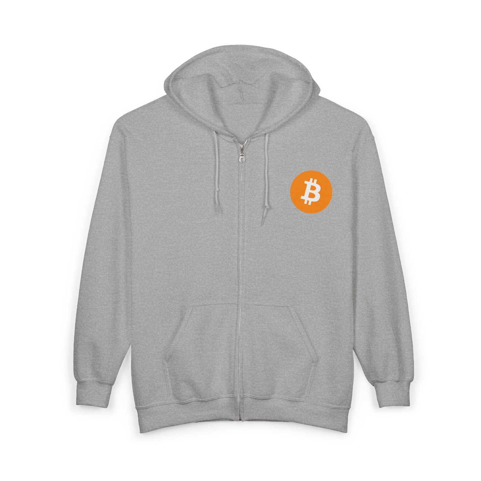 - Bitcoin Logo Full Zip Hoodie - Unisex Heavy Blend Sweatshirt - NoowAI Shop Bitcoin Logo Full Zip Hoodie - Unisex Heavy Blend Sweatshirt - Image 7