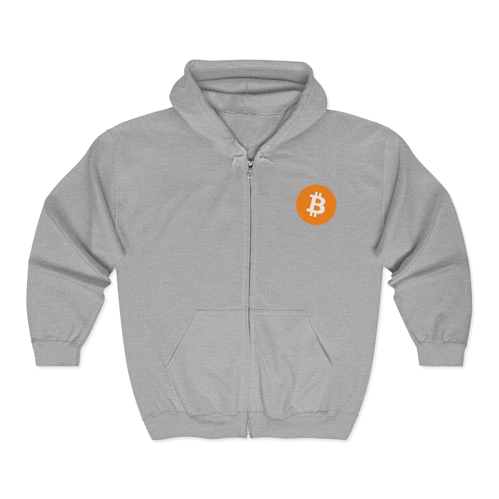 - Bitcoin Logo Full Zip Hoodie - Unisex Heavy Blend Sweatshirt - NoowAI Shop Bitcoin Logo Full Zip Hoodie - Unisex Heavy Blend Sweatshirt - Image 5