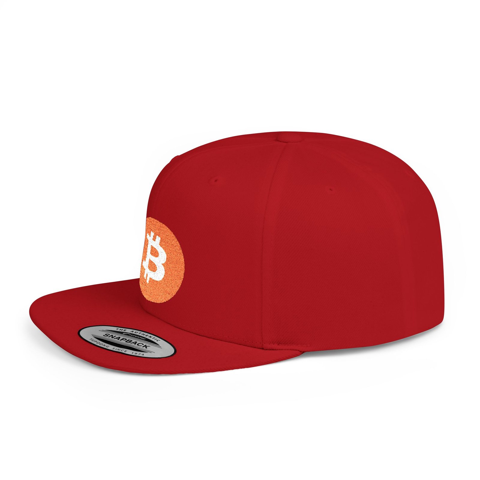 - Bitcoin Flat Bill Snapback Hat - NoowAI Shop Bitcoin Flat Bill Snapback Hat - Image 3