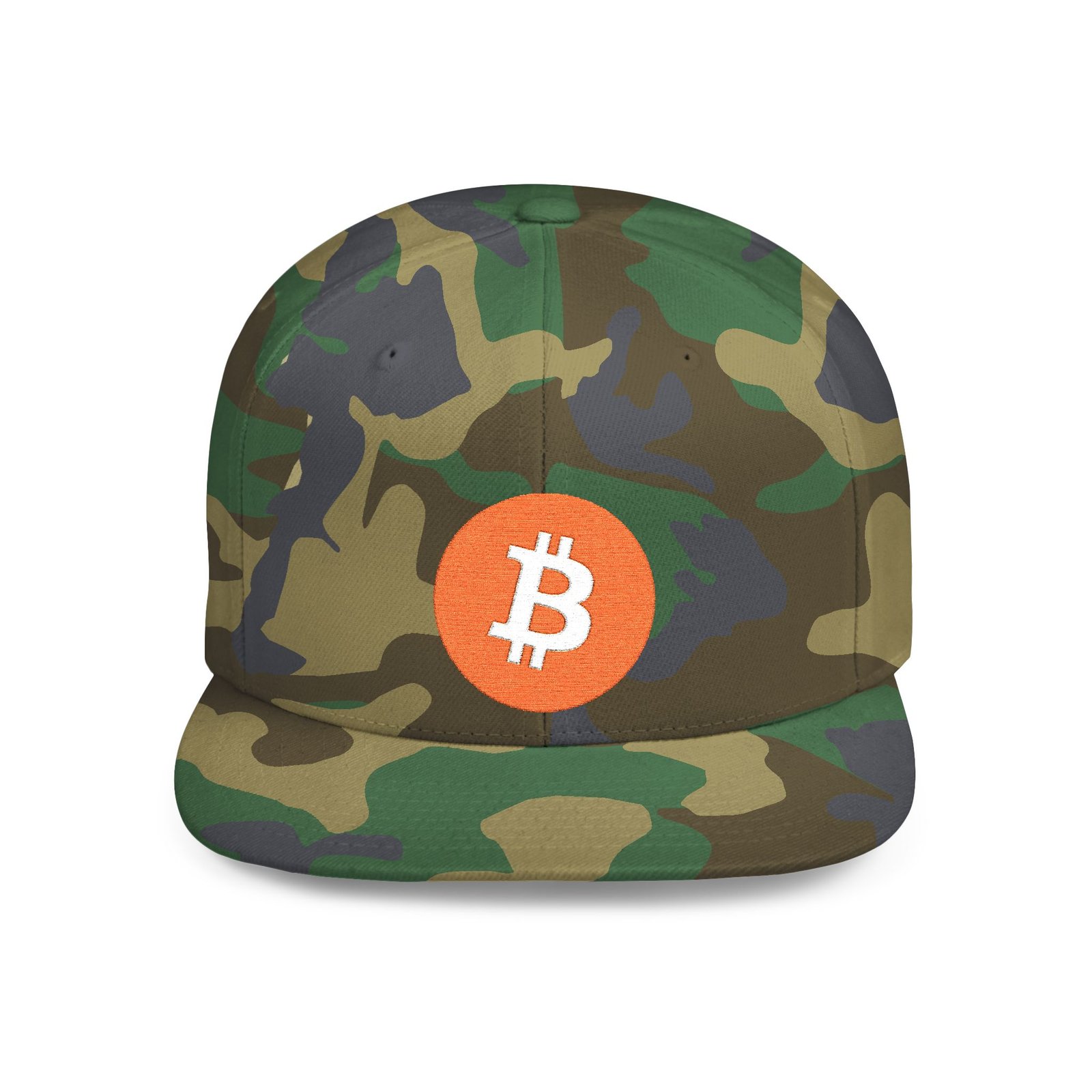 - Bitcoin Flat Bill Snapback Hat - NoowAI Shop Bitcoin Flat Bill Snapback Hat - Image 13
