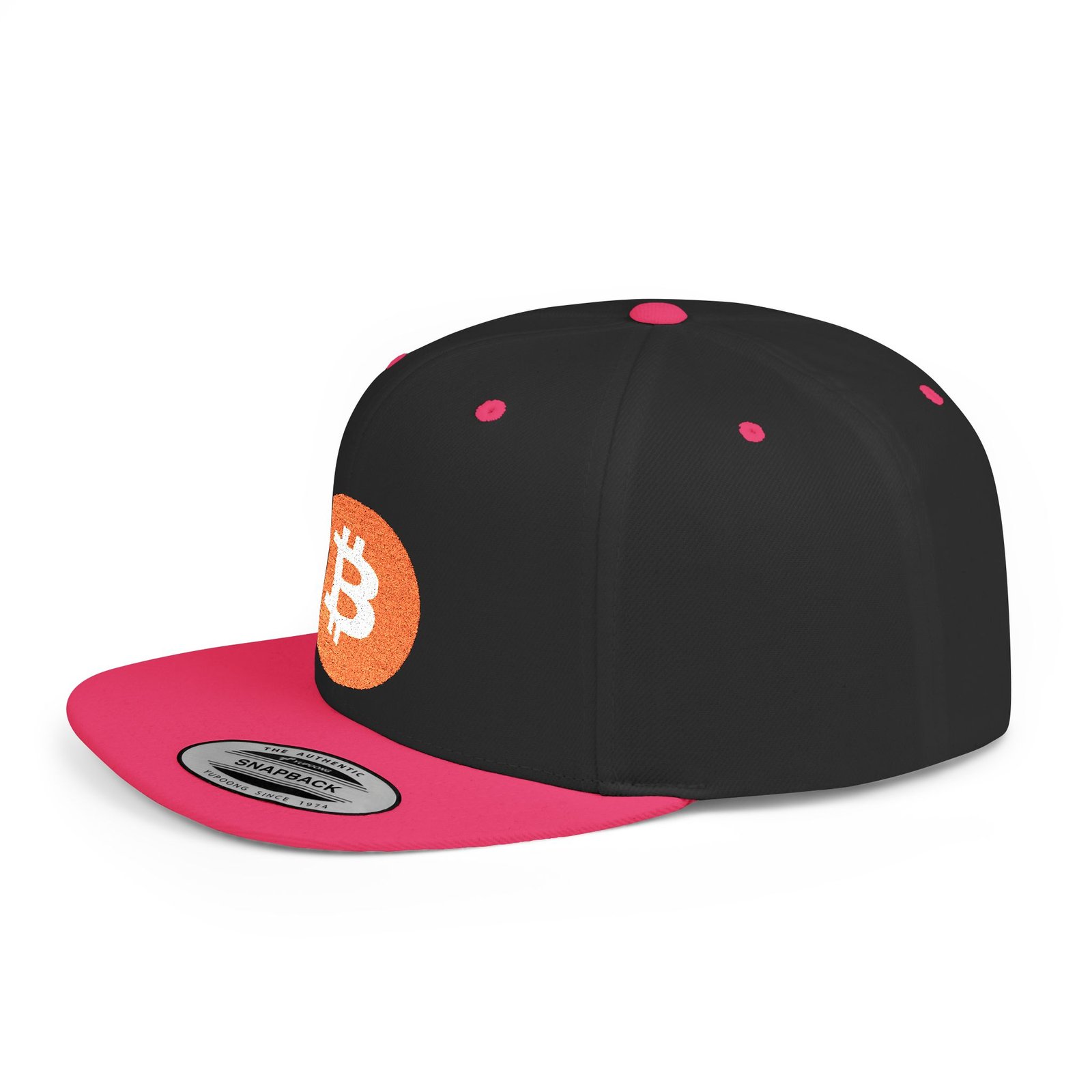 - Bitcoin Flat Bill Snapback Hat - NoowAI Shop Bitcoin Flat Bill Snapback Hat - Image 57