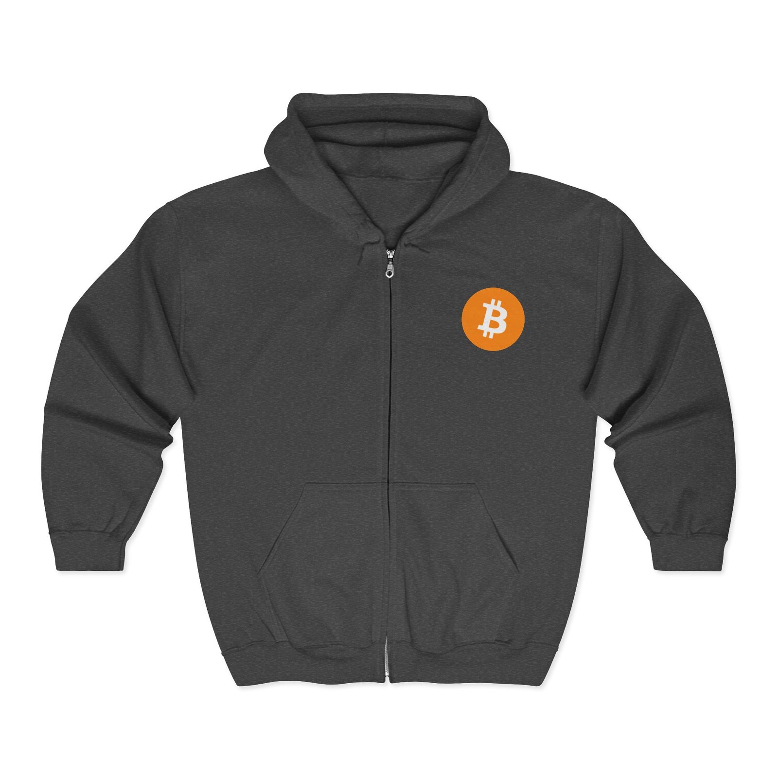 - Bitcoin Logo Full Zip Hoodie - Unisex Heavy Blend Sweatshirt - NoowAI Shop Bitcoin Logo Full Zip Hoodie - Unisex Heavy Blend Sweatshirt - Image 9