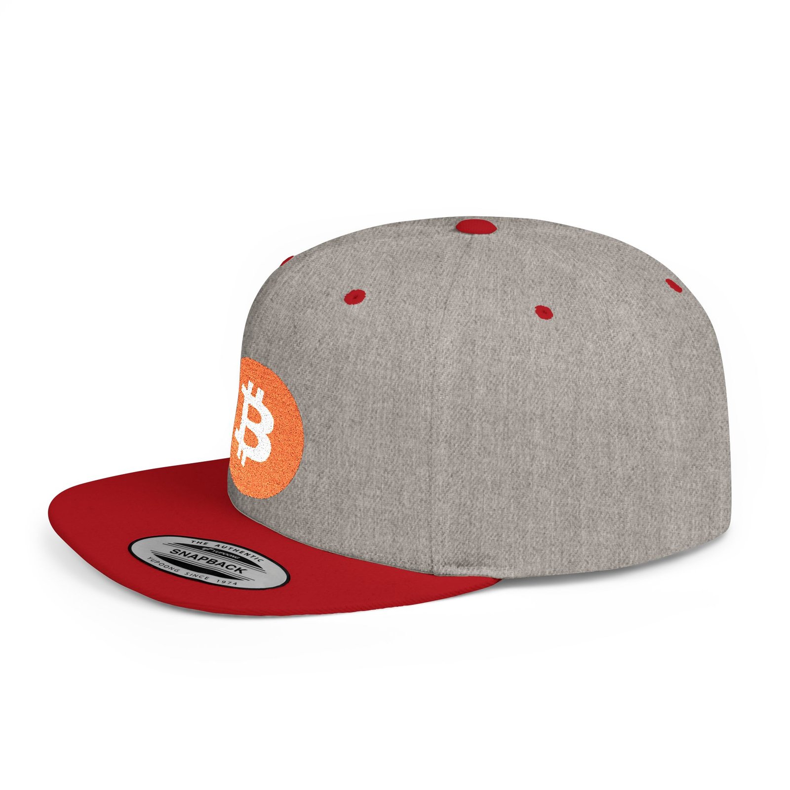 - Bitcoin Flat Bill Snapback Hat - NoowAI Shop Bitcoin Flat Bill Snapback Hat - Image 51