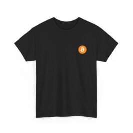 Bitcoin Chest Logo Tee — Minimal Crypto T‑Shirt for Bitcoin Enthusiasts