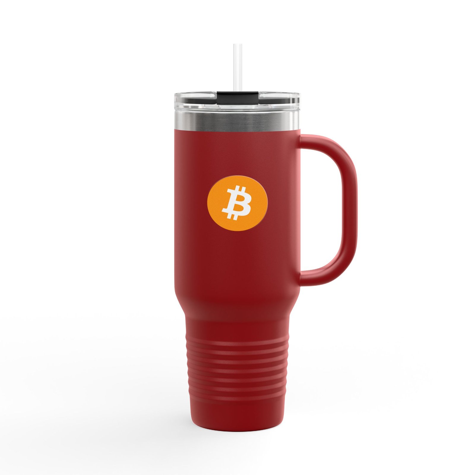 - Bitcoin Insulated Travel Mug - 40oz with Straw - NoowAI Shop Bitcoin Insulated Travel Mug - 40oz with Straw - Image 12