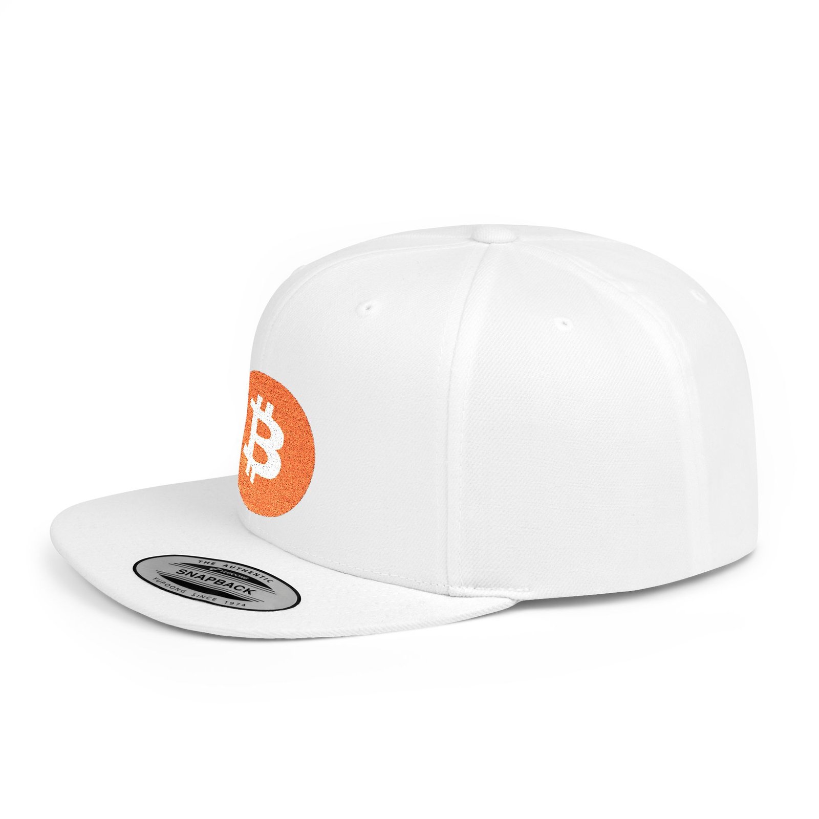 - Bitcoin Flat Bill Snapback Hat - NoowAI Shop Bitcoin Flat Bill Snapback Hat - Image 6