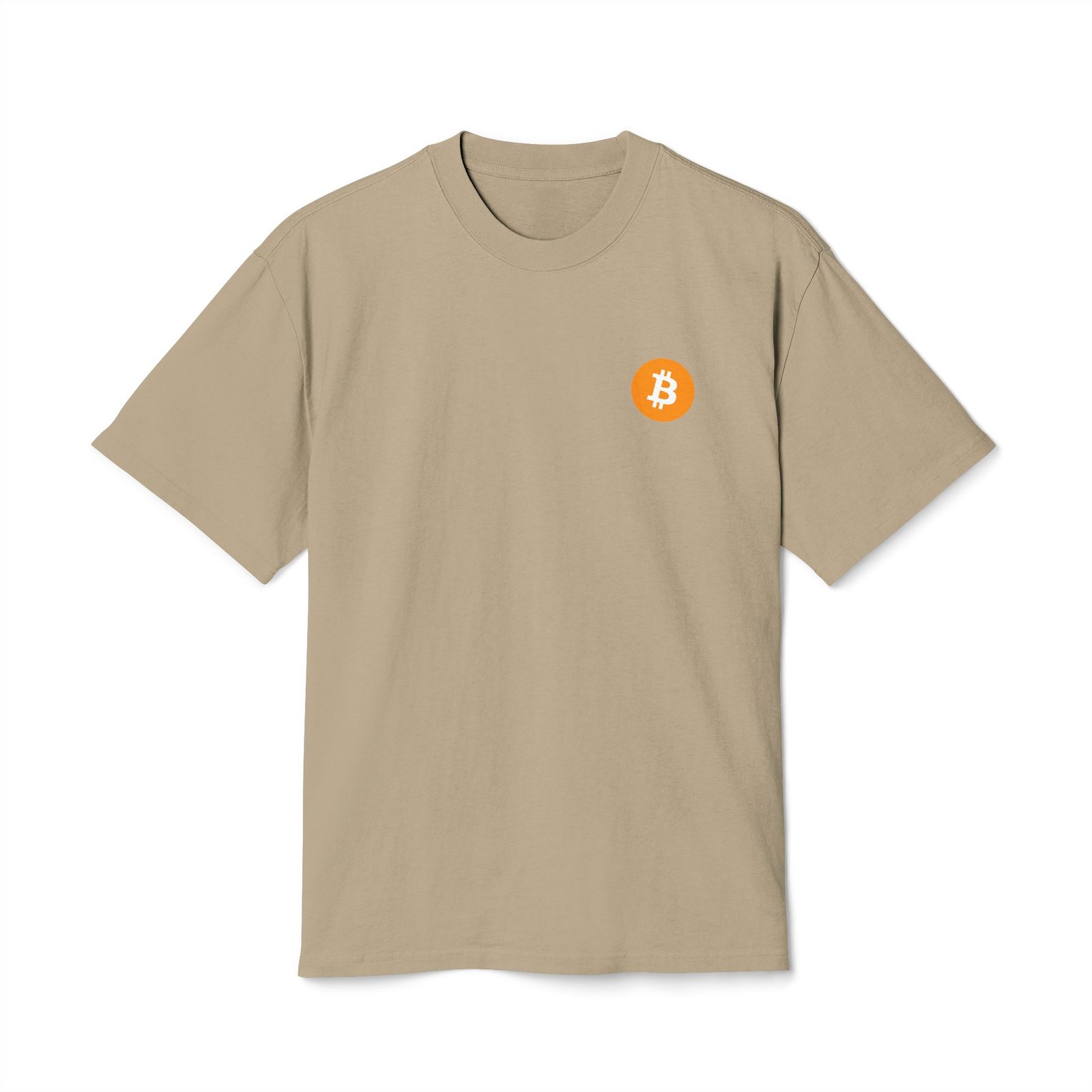 - Bitcoin Faded Tee - Unisex Heavyweight T-Shirt for Crypto Enthusiasts - NoowAI Shop Bitcoin Faded Tee - Unisex Heavyweight T-Shirt for Crypto Enthusiasts - Image 5