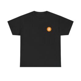 Bitcoin Chest Logo Tee — Minimal Crypto T‑Shirt for Bitcoin Enthusiasts
