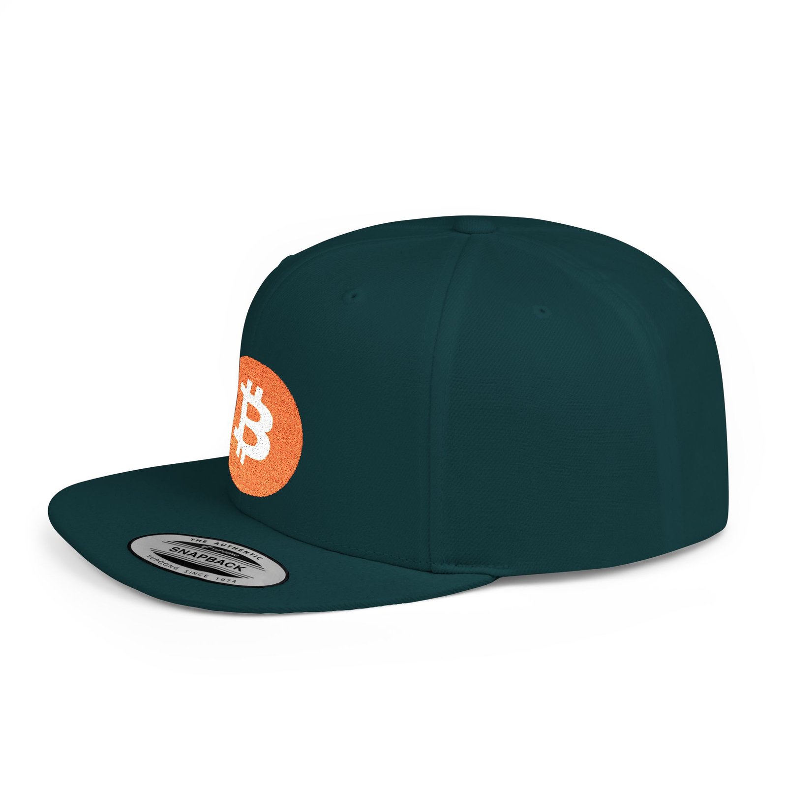 - Bitcoin Flat Bill Snapback Hat - NoowAI Shop Bitcoin Flat Bill Snapback Hat - Image 18